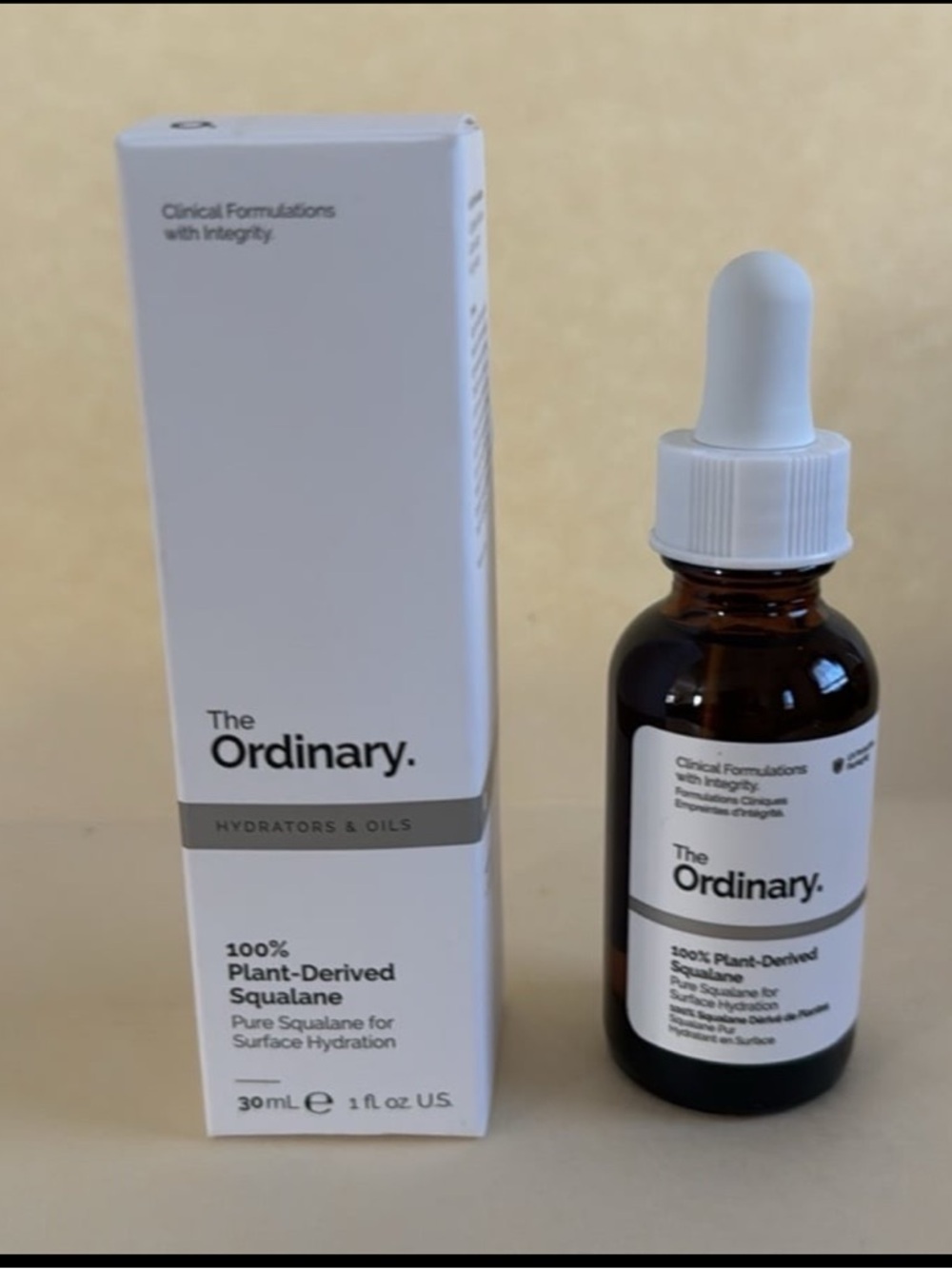 THE ORDINARY 100% Plant-Derived Squalane Skin and Hair Hydrator Serum NIB